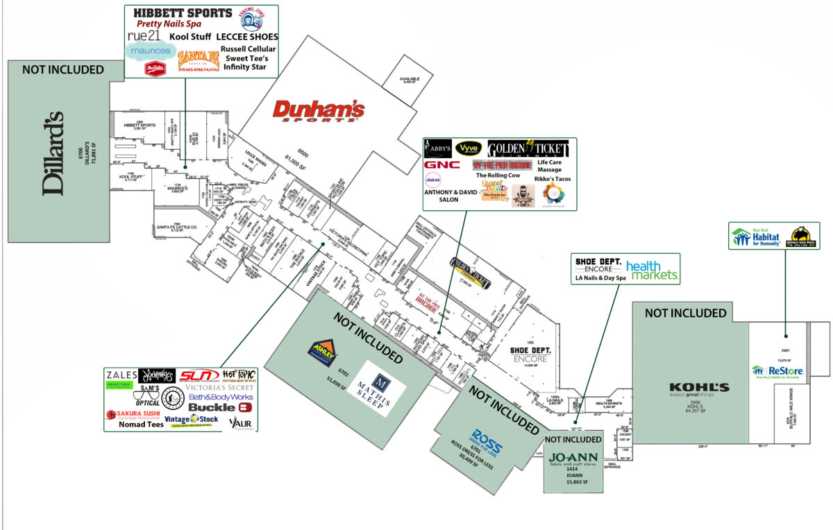 Shawnee Mall Retail Oklahoma